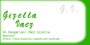 gizella vacz business card
